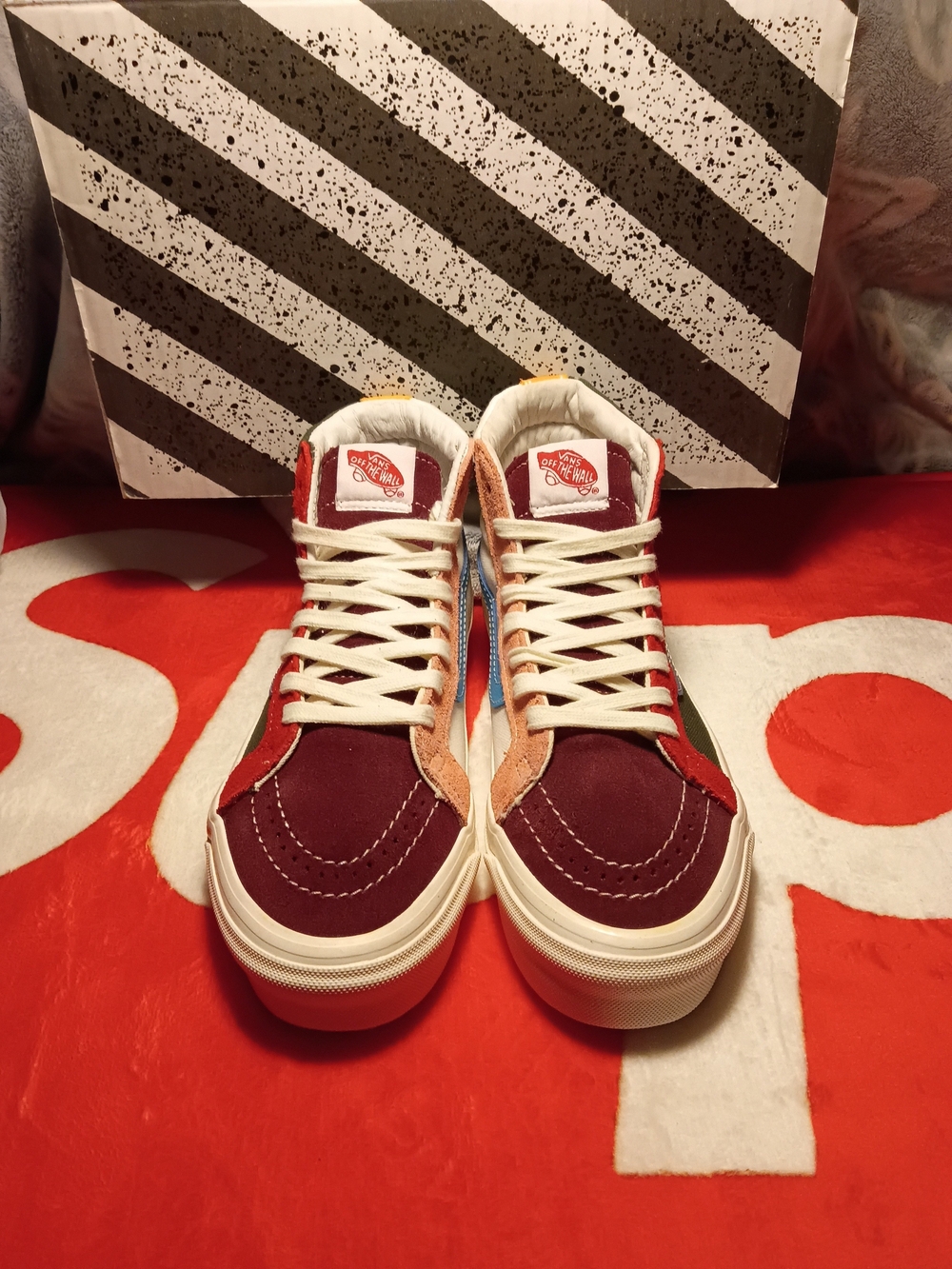 Vans Vault OG Sk8-Hi LX Multi-Color Sneaker VN0A4BVB2T21 Mens 5.5 / Womens 7 NIB